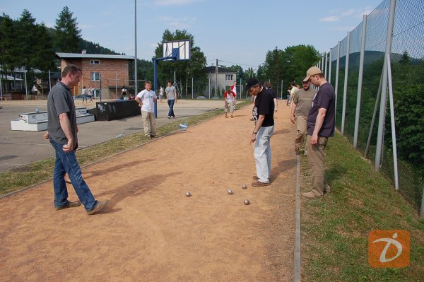 W trakcie gry w petanque